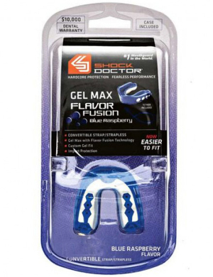 Shock Doctor Gel Max Flavour Fusion Gumshield (Up to 10yrs) - Blue Raspberry